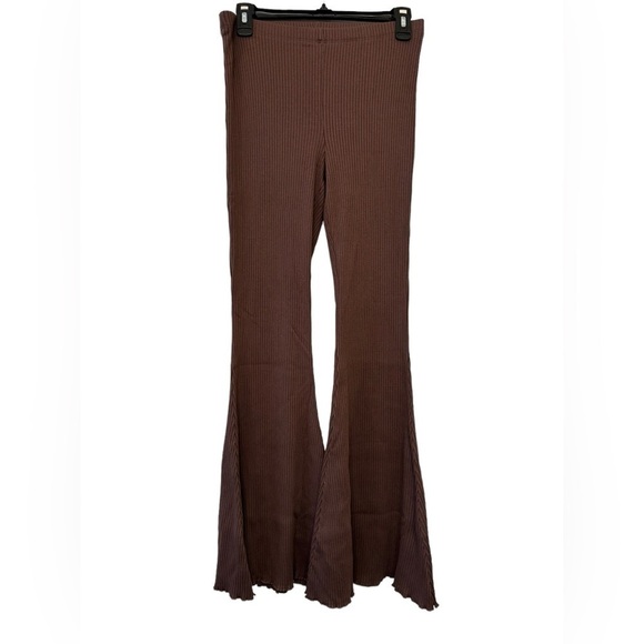 Aerie Kick It Ribbed Super Flare Pants - Picture 4 of 11